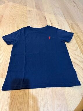 Polo by Ralph Lauren Navy Short Sleeve Crew Tee with Red Pony